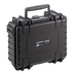 OUTDOOR case in black with foam insert 205x145x80 mm Volume: 2,3 L Model: 500/B/SI